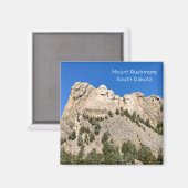 Mount Rushmore South Dakota 2" x 2" Quadratmagnet Magnet (Vorderseite/Rückseite)