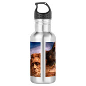 Mount Rushmore South Dakota Edelstahlflasche (Rückseite)