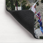 Mount Rushmore South Dakota Flag Souvenir Mousepad (Ecke)
