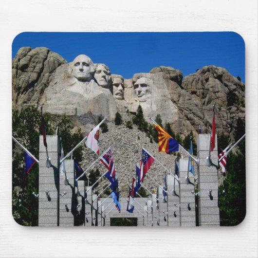Mount Rushmore South Dakota Flag Souvenir Mousepad (Vorne)
