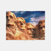 Mount Rushmore South Dakota Fleecedecke (Vorderseite (Horizontal))