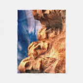 Mount Rushmore South Dakota Fleecedecke (Vorderseite)