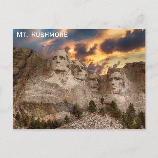 Mount Rushmore South Dakota Foto Postkarte (Vorderseite)