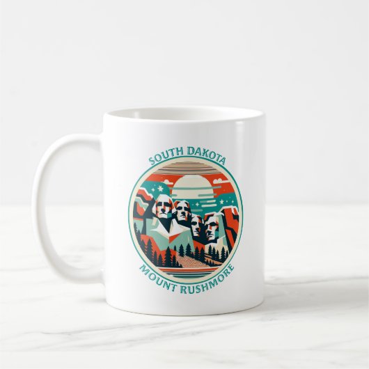 Mount Rushmore, South Dakota Kaffeetasse (Links)
