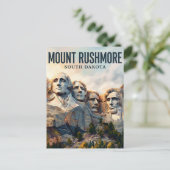 Mount Rushmore South Dakota Postkarte (Stehend Vorderseite)