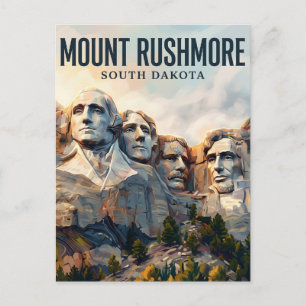 Mount Rushmore South Dakota Postkarte