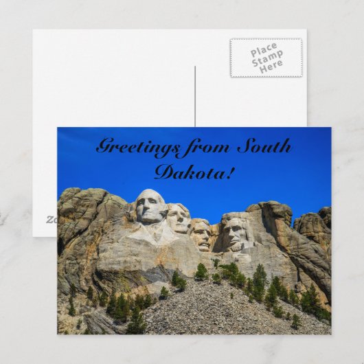 Mount Rushmore, South Dakota Postkarte (Vorne/Hinten)