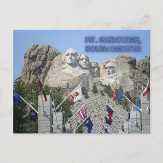 Mount Rushmore South Dakota Postkarte (Vorderseite)