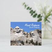 Mount Rushmore South Dakota Postkarte (Stehend Vorderseite)
