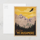 Mount Rushmore, South Dakota Postkarte (Vorne/Hinten)
