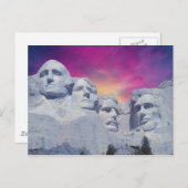 Mount Rushmore, South Dakota, Präsidenten der USA Postkarte (Vorne/Hinten)