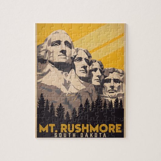 Mount Rushmore, South Dakota Puzzle (Vertikal)