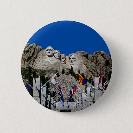 Mount Rushmore South Dakota Souvenir Button (Vorderseite)