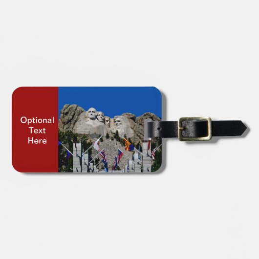 Mount Rushmore South Dakota Souvenir Gepäckanhänger (Vorderseite horizontal)