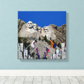 Mount Rushmore South Dakota Souvenir Leinwanddruck (Insitu (Holzboden))