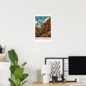 Mount Rushmore South Dakota Travel Print Poster (Heimbüro)