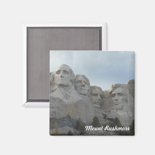 Mount Rushmore Square Magnet (Vorderseite/Rückseite)