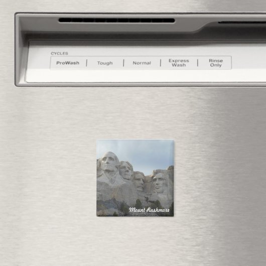 Mount Rushmore Square Magnet (In Situ (Geschirrspüler))