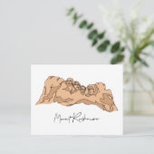 Mount Rushmore SÜD DAKOTA Postkarte (Stehend Vorderseite)