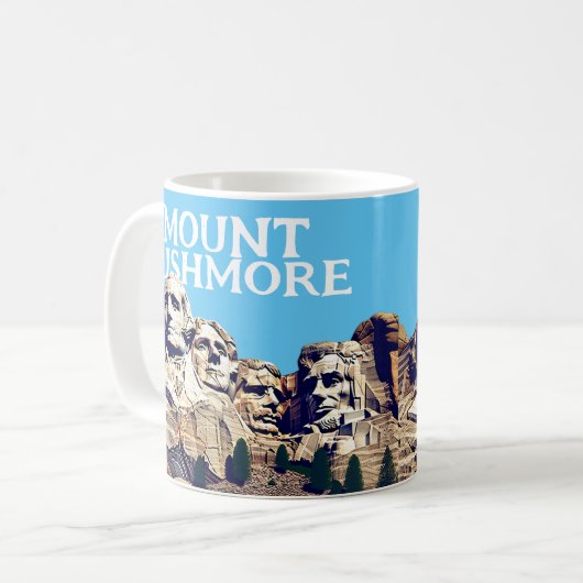 Mount Rushmore Tasse (Vorderseite Links)