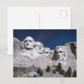 Mount Rushmore Timelapse Himmel Postkarte (Vorne/Hinten)