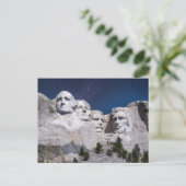 Mount Rushmore Timelapse Himmel Postkarte (Stehend Vorderseite)