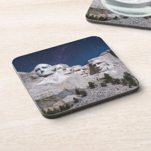 Mount Rushmore Timelapse Sky Getränkeuntersetzer (Linke Seite)