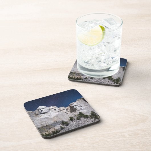 Mount Rushmore Timelapse Sky Getränkeuntersetzer (Rechte Seite)