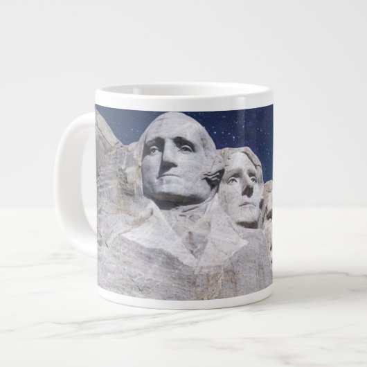 Mount Rushmore Timelapse Sky Jumbo-Tasse (Vorderseite Links)