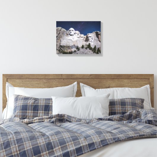 Mount Rushmore Timelapse Sky Leinwanddruck (Insitu (Schlafzimmer))