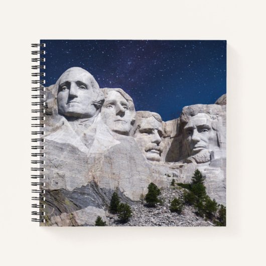 Mount Rushmore Timelapse Sky Notizblock (Vorderseite)
