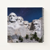 Mount Rushmore Timelapse Sky Notizblock (Rückseite)