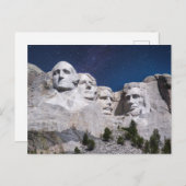 Mount Rushmore Timelapse Sky Postkarte (Vorne/Hinten)