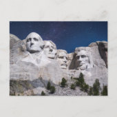 Mount Rushmore Timelapse Sky Postkarte (Vorderseite)