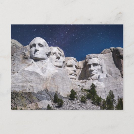 Mount Rushmore Timelapse Sky Postkarte (Vorderseite)