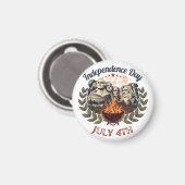 Mount Rushmore Unabhängigkeitstag Magnet (Vorderseite/Rückseite)