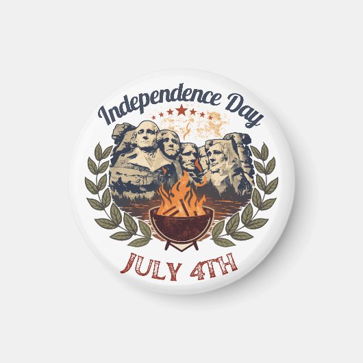 Mount Rushmore Unabhängigkeitstag Magnet (Vorne)