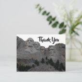 Mount Rushmore Vielen Dank Postkarte (Stehend Vorderseite)