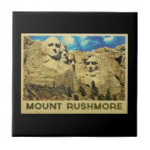 Mount Rushmore Vintag Fliese (Vorderseite)