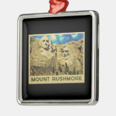 Mount Rushmore Vintag Ornament Aus Metall (Links)