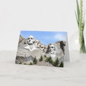 Mount Rushmore Wasserfarbe Karte (Vorderseite)