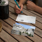 Mount Rushmore Wasserfarbe Postkarte