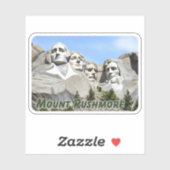 Mount Rushmore Watercolor Aufkleber (Blatt)