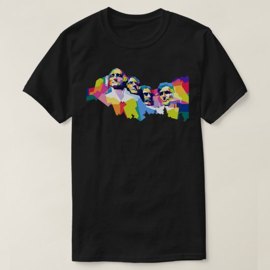 Mount Rushmore WPAP T-Shirt (Design vorne)