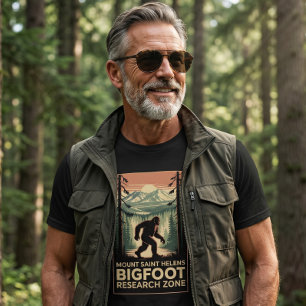 Mount Saint Helens Bigfoot Forschungszone T-Shirt