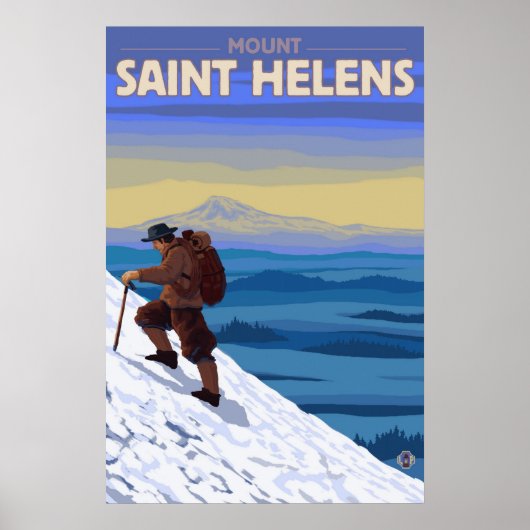 Mount Saint Helens - Climber - Travel Poster (Vorne)