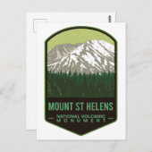 Mount Saint Helens National Volcanic Denkmal Postkarte (Vorne/Hinten)