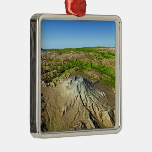 Mount Saint Helens Silbernes Ornament (Rechts)