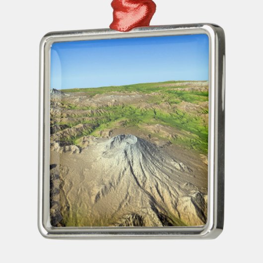 Mount Saint Helens Silbernes Ornament (Links)