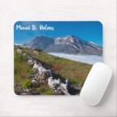 Mount Saint Helens Spring Flowers Mousepad (Mit Mouse)